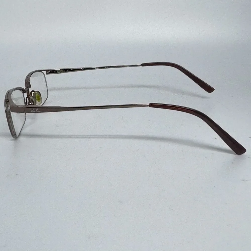 Ray-Ban Eyeglasses RB6101‎ 2531 Brown Half Rim Frame 50-18-135 15866